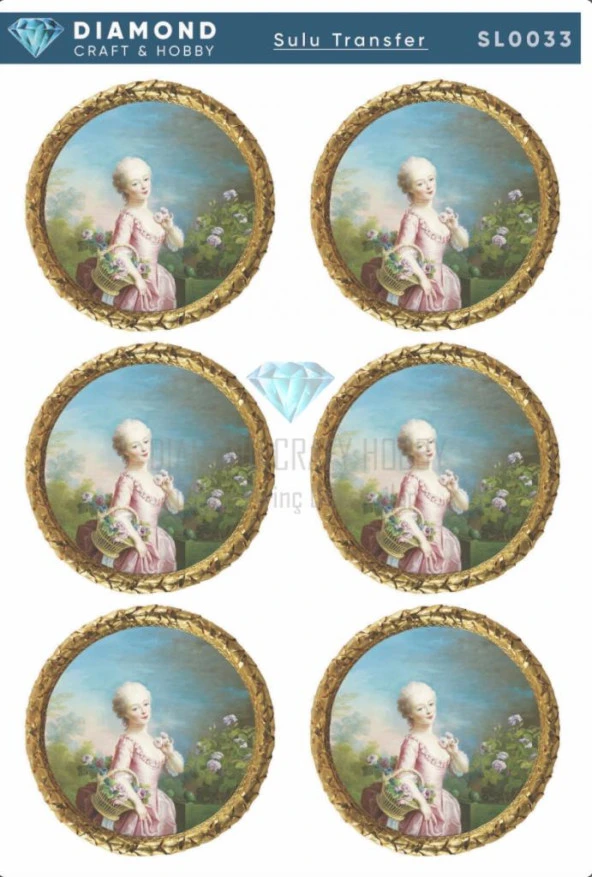 Diamond Craft Sulu Transfer 25x35cm SL033 ürün görseli 1