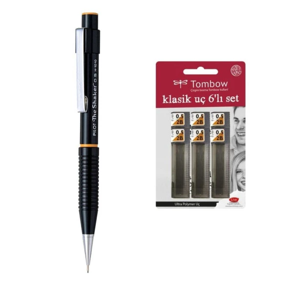Pilot Versatil Kalem Shaker 0.5 Uç + Tombow 0.5 mm 2b Uç 6 Adet ürün görseli 1
