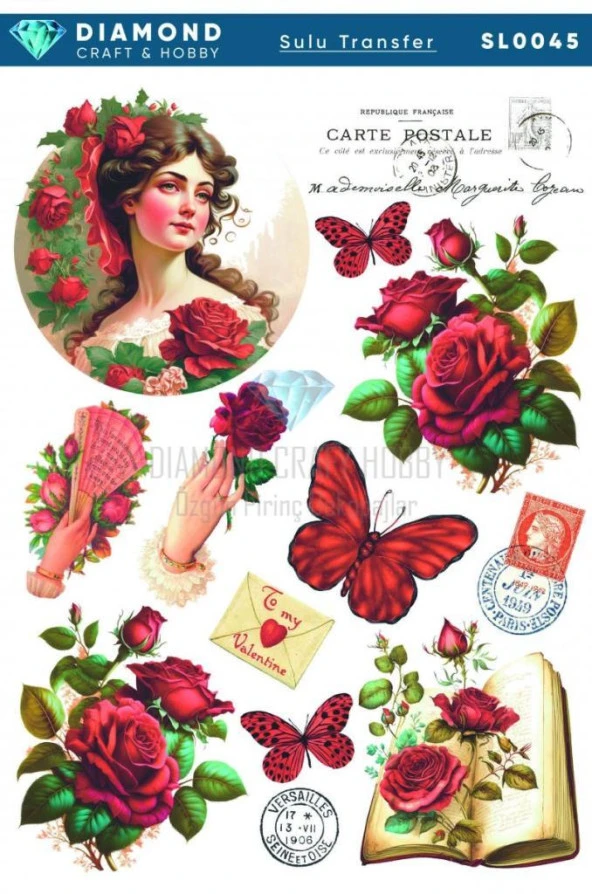 Diamond Craft Sulu Transfer 25x35cm SL045 ürün görseli 1