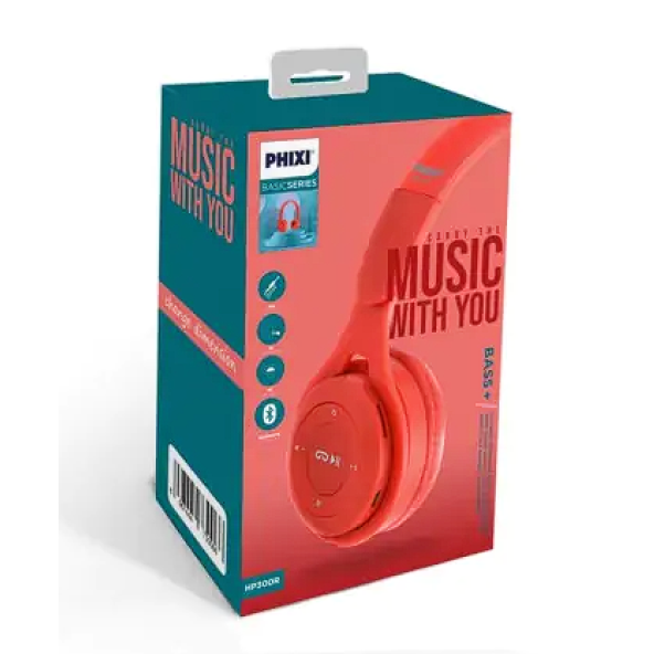 Phixi Basic HP300R Kafa üstü Bluetooth Kulaklık ürün görseli 1