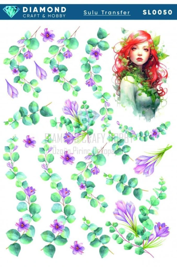 Diamond Craft Sulu Transfer 25x35cm SL050 ürün görseli 1