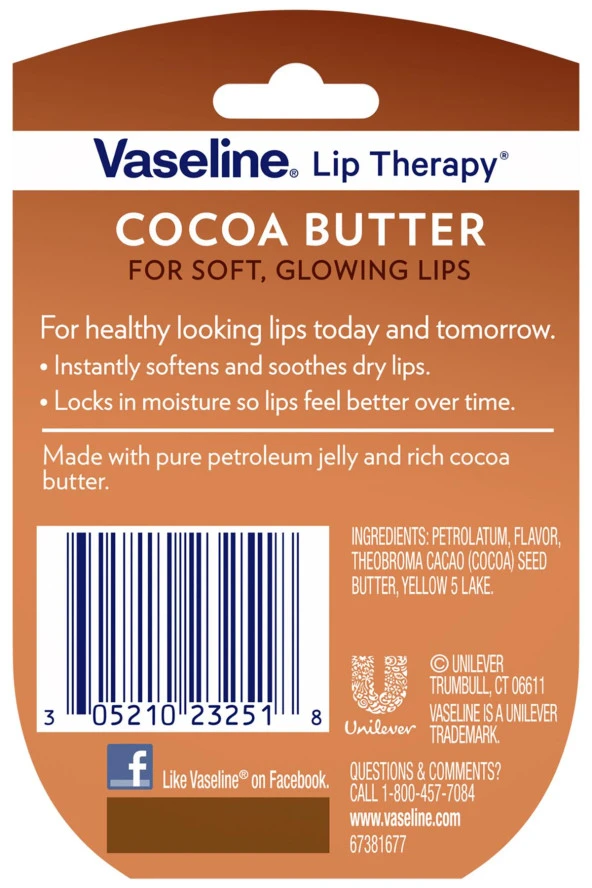 Vaseline Cocoa Butter Dudak Kremi 7GR - Resim 2