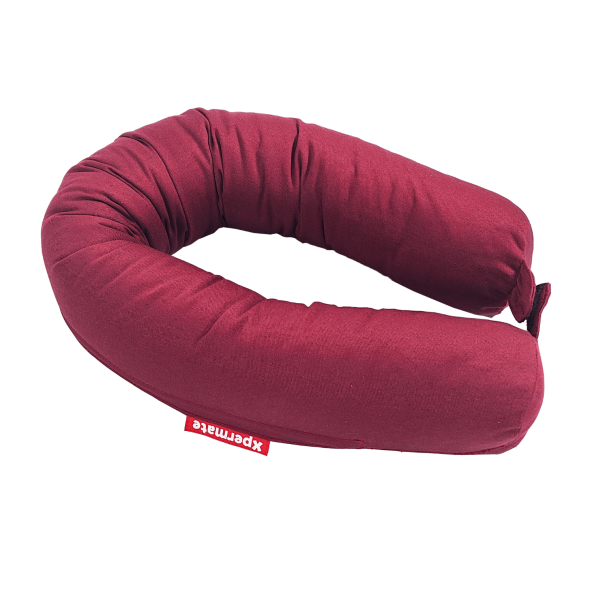 XPERMATE Fermuarlı Seyahat Yastığı Cırt Cırtlı Seyahat Boyun Yastığı Yolculuk Yastığı 110cm Bordo ürün görseli 1