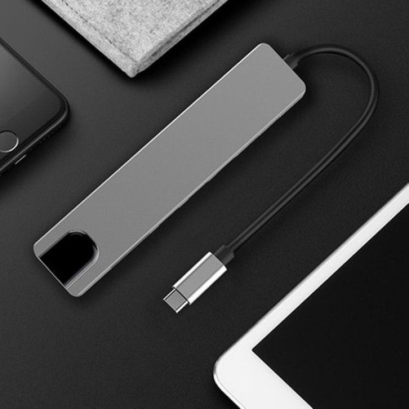 8 Port bir arada multifunction adaptör  dönüştürücü çok işlevli adaptör - Resim 5