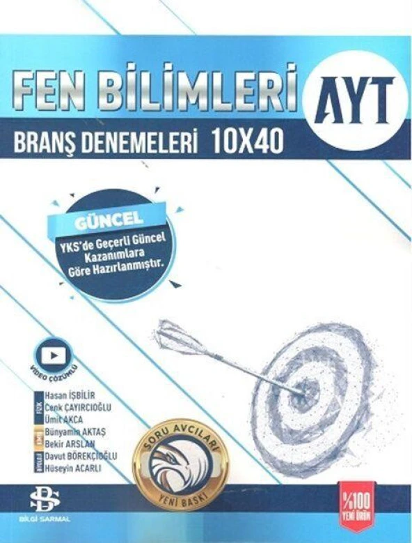 AYT Fen Bilimleri 10 x 40 Branş Denemeleri Bilgi Sarmal ürün görseli 1
