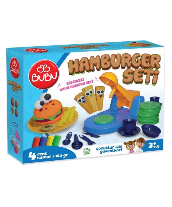 Bu-Bu Oyun Hamuru Seti Hamburger L Oyun Hamuru Seti ürün görseli 1