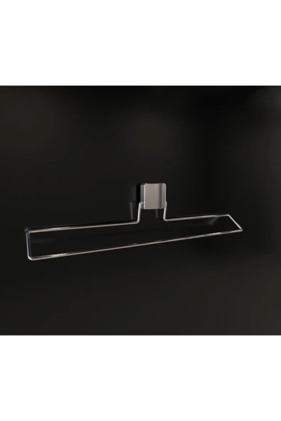Decorev DC-4781 Dekoratif Krom Uzun Havluluk Modern Banyo Aksesuarı Güçlü Yapışkanlı Krom Havluluk ürün görseli 1