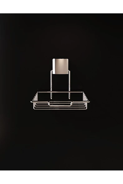 Decorev DC-4785 Dekoratif Plastik Hazneli Şık Dekoratif Kullanışlı Krom Sabunluk ürün görseli 1