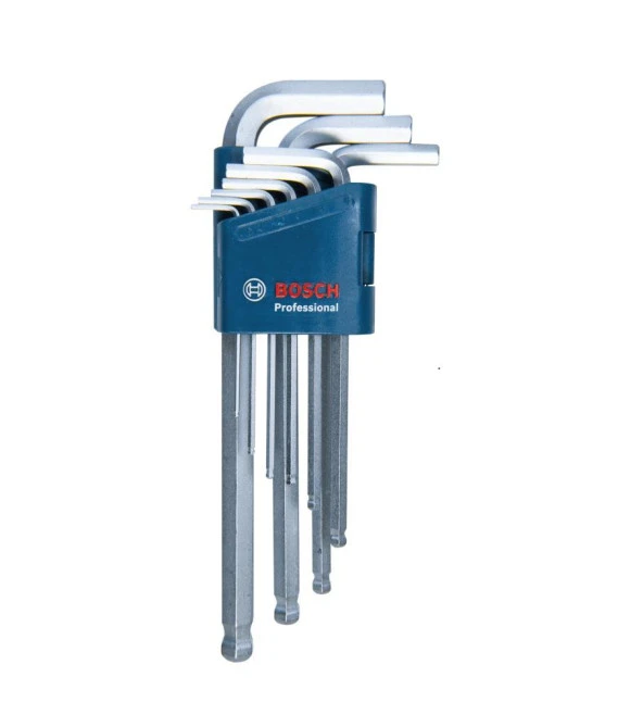 Bosch Professional Alyan Anahtar Takımı Hex 9 Parça - 1600A01TH5 ürün görseli 1