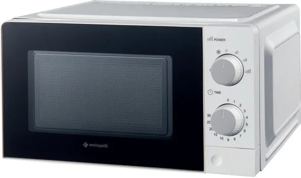 EMINÇELİK EC-MWO 6021 SW BEYAZ SOLO MIKRODALGA FIRIN 20LT 700 W ürün görseli 1