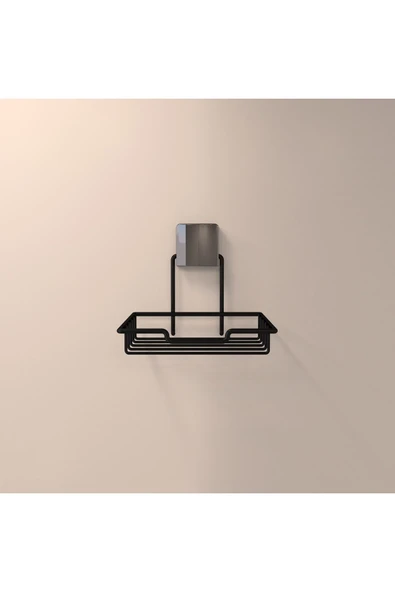 Decorev DC-5116 Dekoratif Sabunluk Yapıştırmalı Banyo Mutfak Sabunluk Siyah Vidasız Pratik Montaj ürün görseli 1