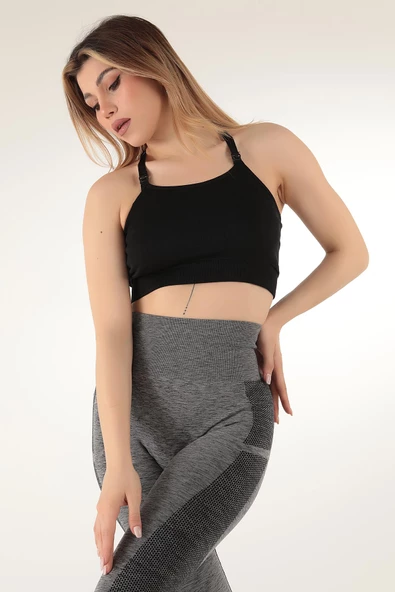 DoReMi Seamless Sırt Detaylı Spor Sütyen ürün görseli 1