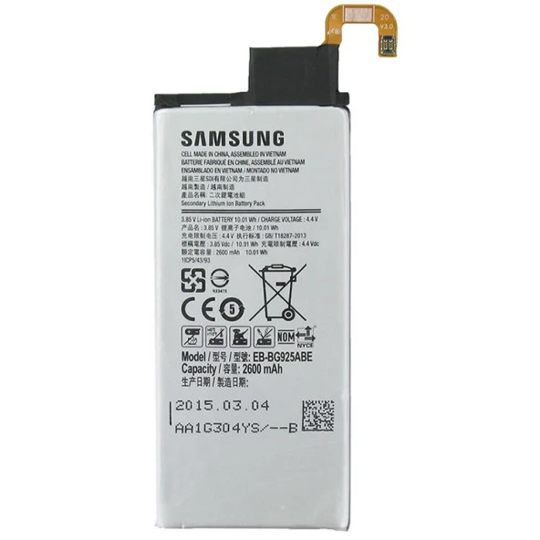 Samsung Galaxy S6 Edge Batarya Pil Eb-Bg925abe ürün görseli 1