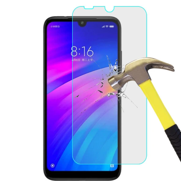 Xiaomi Redmi 7 Temperli Kırılmaz Cam Ekran Koruyucu ürün görseli 1