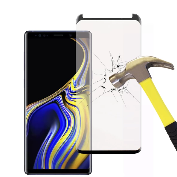 Samsung Galaxy Note 9 Tam Kaplayan Kavisli Cam Ekran Koruyucu ürün görseli 1