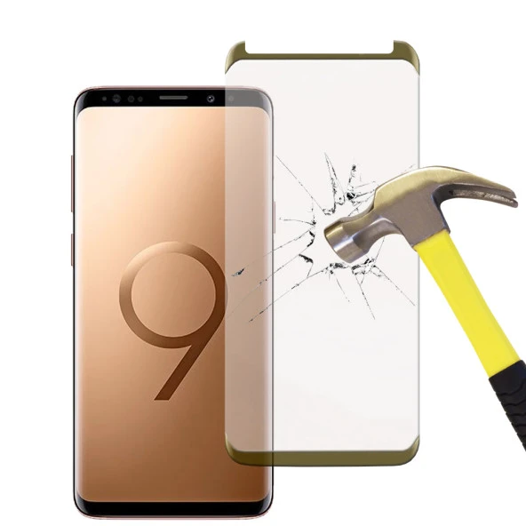 Samsung Galaxy S9 Plus Tam Kaplayan Kavisli Cam Ekran Koruyucu ürün görseli 1