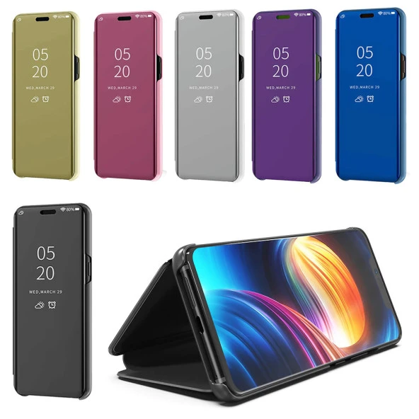 Huawei Y6 2019 Aynalı Kapaklı Lüx Kılıf ürün görseli 1