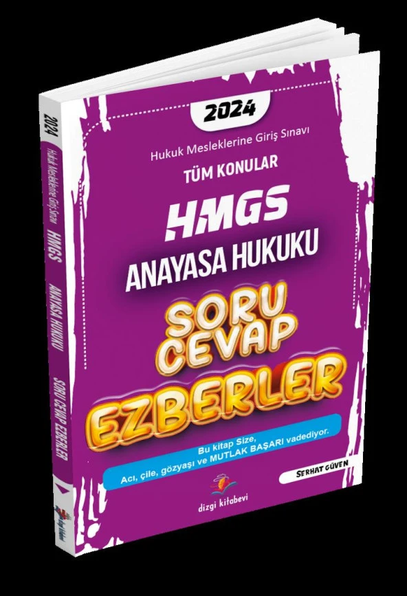 2024 HMGS Anayasa Hukuku Soru Cevap Ezberler Dizgi Kitap ürün görseli 1