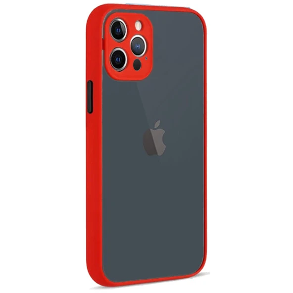 Apple iPhone 12 Pro  Montreal Arkası Şeffaf Sert Silikon Kılıf ürün görseli 1