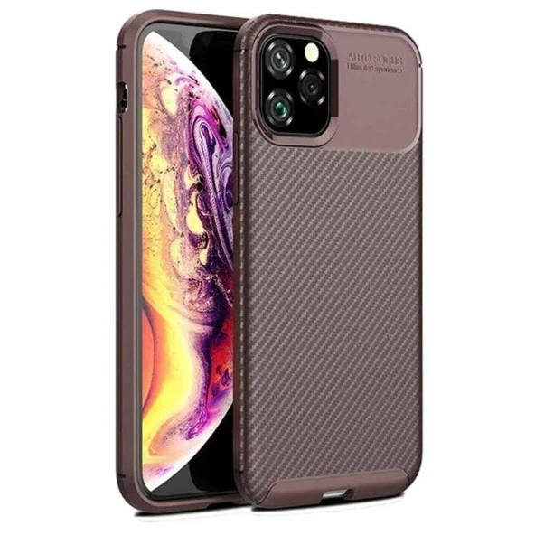 Apple Iphone 12 Pro Max Karbon Desenli Negro Silikon Kılıf ürün görseli 1