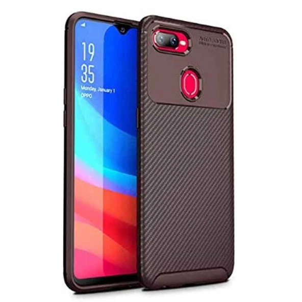 Oppo Rx17 Neo Karbon Desenli Negro Silikon Kılıf ürün görseli 1