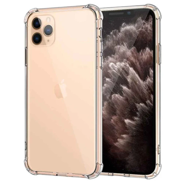 Apple IPhone 11 Pro Shock Absorbing Darbe Emicili Şeffaf Silikon Kılıf ürün görseli 1