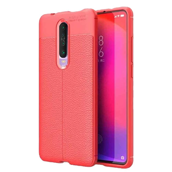 Xiaomi Redmi K30 Deri Görünümlü Firo Silikon Kılıf ürün görseli 1