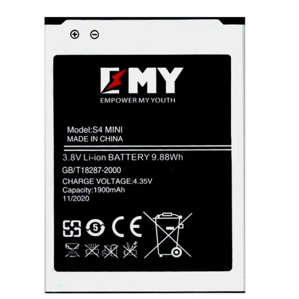 Samsung Galaxy S4 Mini Uyumlu EMY Batarya ürün görseli 1