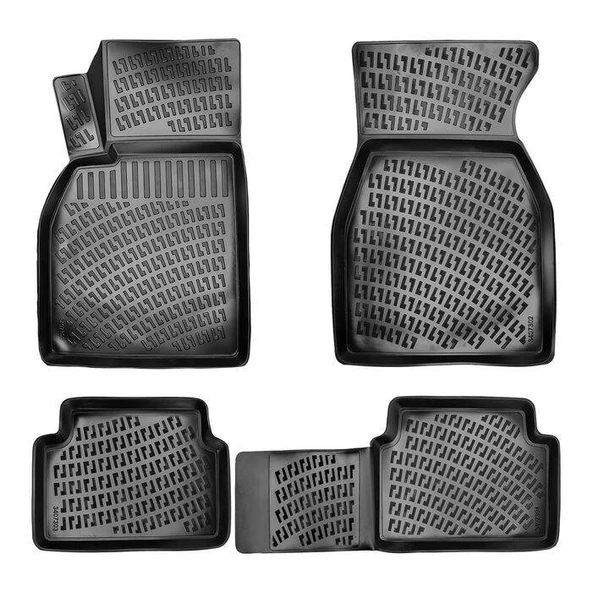 Rizline Renault Megane 2 2004-2010  3D Havuzlu Paspas Siyah ürün görseli 1