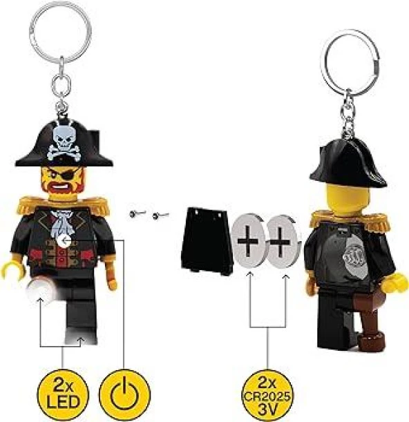 LEGO Ledlite KE23H Captain Brickbeard Led Key Chain - Resim 4