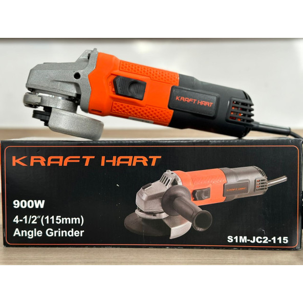 Kraft Hart Profesyonel 900 W 115MM Avuç Içi Taşlama Turuncu-Siyah ürün görseli 1