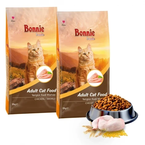Bonnie Tavuklu Yetişkin Kedi Maması 10 Kg x 2 Adet ürün görseli 1