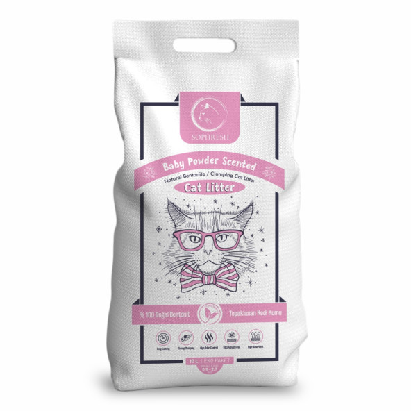 SOPHRESH BS250 Bebek Pudrası 10 Lt Kedi Kumu / Cat Litter ürün görseli 1