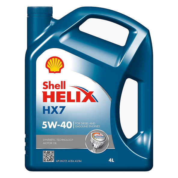 Shell Helix HX7 5W-40 Sentetik Motor Yağı 4 Litre -API SP, ACEA A3-B4 ürün görseli 1