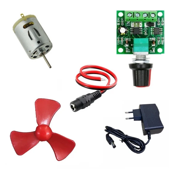 Hız Ayarlı Motor Pervane Elektrik Deney Seti - Öğrenci Elektrik Devresi ürün görseli 1