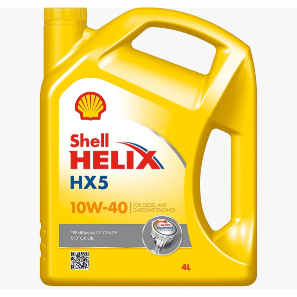 Shell Helix HX5 10W-40 Motor Yağı 4 Litre - Benzinli ve Dizel Araç Uyumlu ürün görseli 1