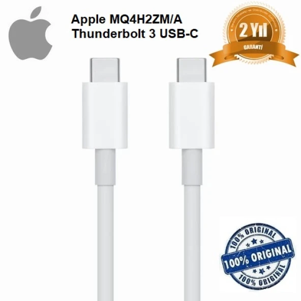Orjinal Apple MacBook Pro (13 inch, M1, 2020) USB-C Şarj ve Data Kablosu (1 m) MQ4H2ZM/A AUSBCT0000121 ürün görseli 1