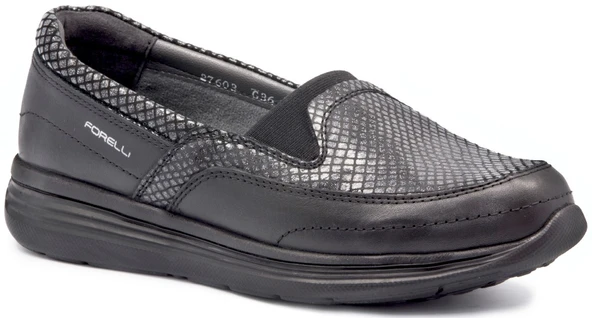 Forelli Frl 20K 27603 Siyah Bayan Ayakkabı Comfort ürün görseli 1