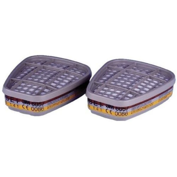 3M 6057 ABE1 Filtre (Org.- İnorg.-Asit Gaz/Buhar Filtresi) ürün görseli 1