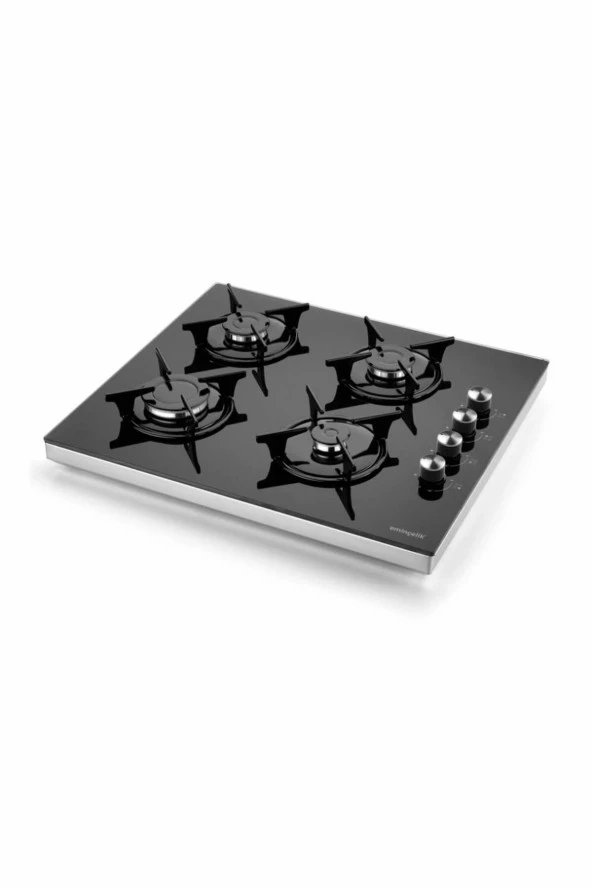 Eminçelik Ec-Sü 1240 Bg60 Eng Siyah Set Üstü Cam Ocak ürün görseli 1