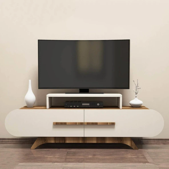 Variant Mobilya Rose Tv Ünitesi - Ceviz / Krem - Resim 2