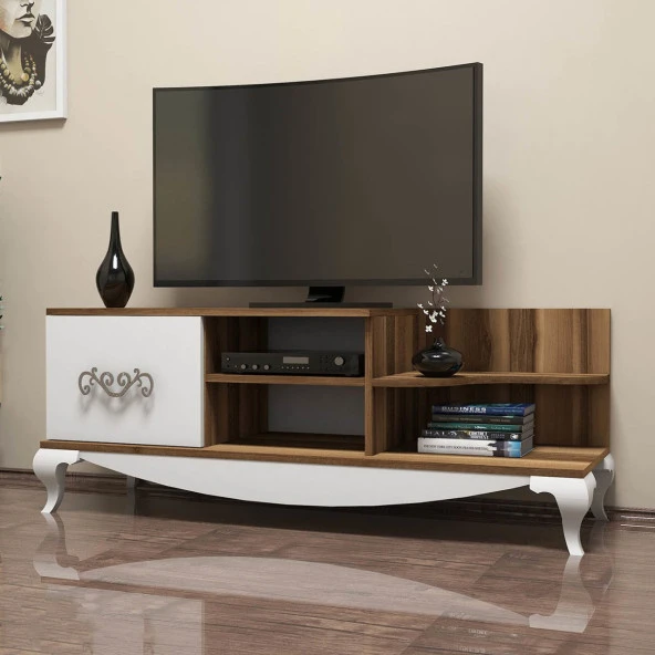 Variant Mobilya Sultan Tv Ünitesi - Ceviz / Beyaz - Resim 2
