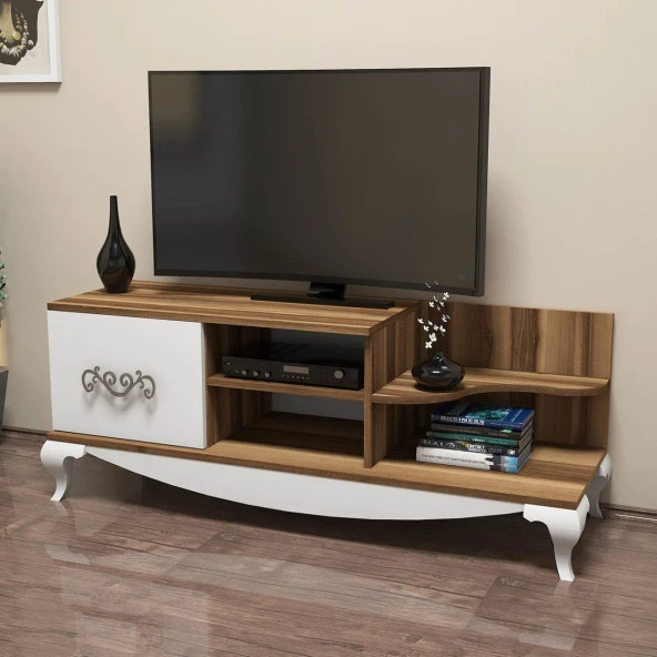 Variant Mobilya Sultan Tv Ünitesi - Ceviz / Beyaz - Resim 3
