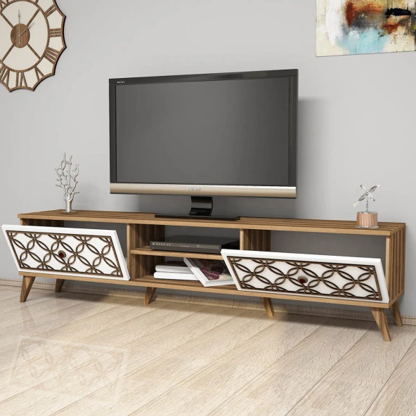 Variant Mobilya Class  Tv Ünitesi - Ceviz / Beyaz - Resim 3
