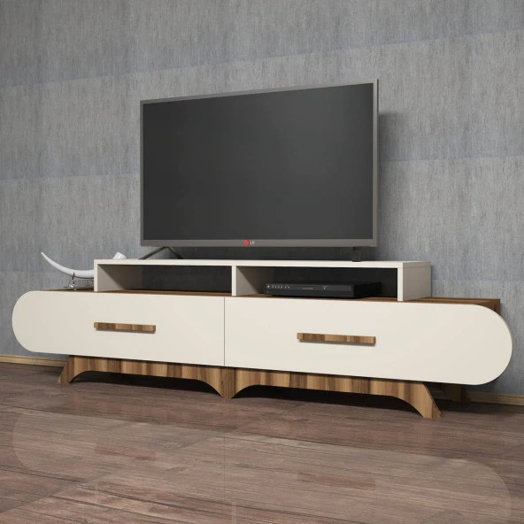 Variant Mobilya Flora Tv Ünitesi - Ceviz / Krem ürün görseli 1