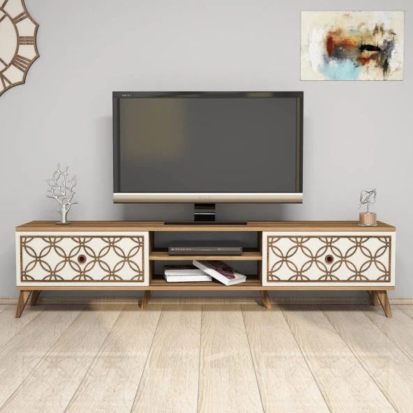 Variant Mobilya Class  Tv Ünitesi - Ceviz / Krem - Resim 2