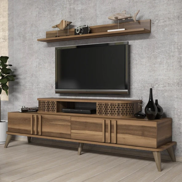 Variant Mobilya Eylül Tv Ünitesi Ve Orta Sehpa Takımı - Ceviz ürün görseli 1