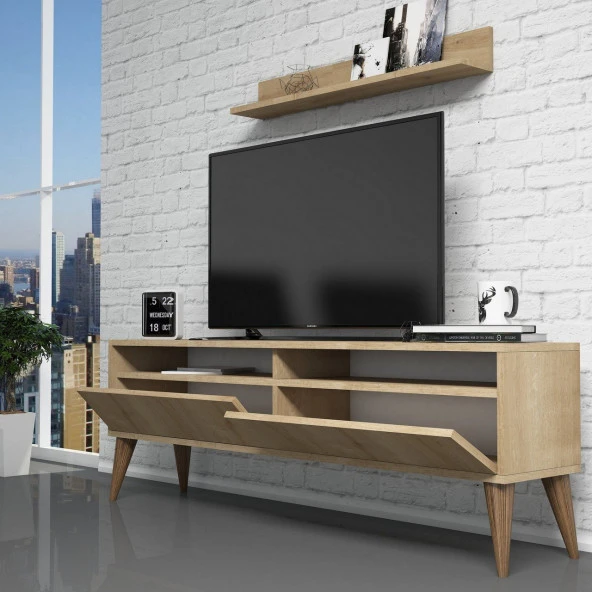 Variant Mobilya Best Tv Ünitesi Ve Orta Sehpa Takımı - Meşe ürün görseli 1