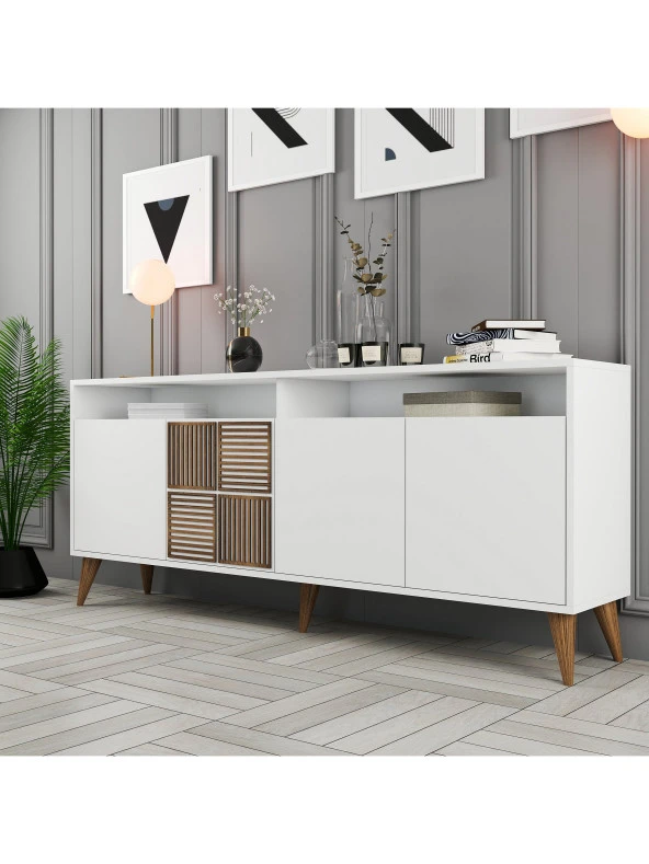 Variant Mobilya Milan Konsol - Beyaz / Beyaz - Resim 4