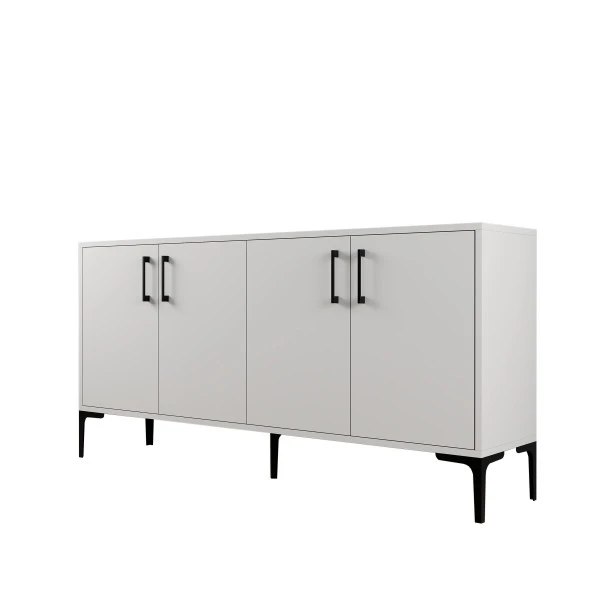 Variant Mobilya Kiev 160Cm Konsol - Beyaz / Beyaz - Resim 4